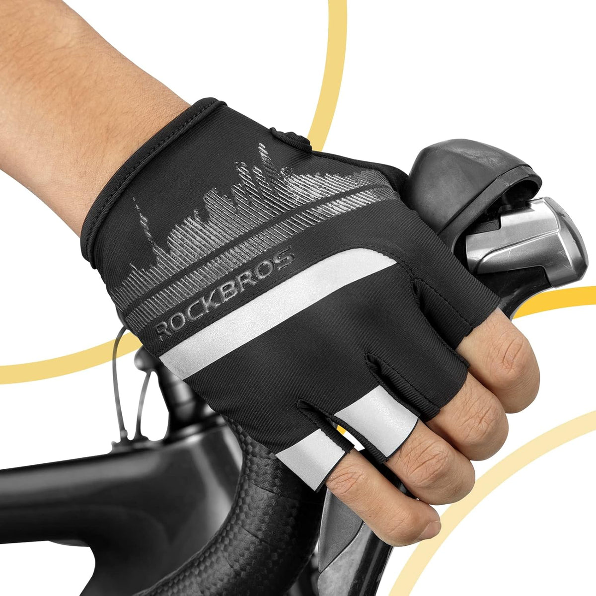 ROCKBROS Cycling Gloves Shock Absorbing, Breathable, Anti-Slip for Men & Women
