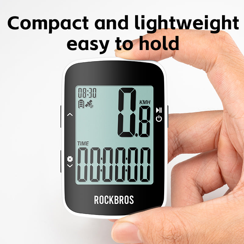 ROCKBROS R1 Bike Computer GPS Wireless Speedometer IPX7 600mAh Battery 2.3''