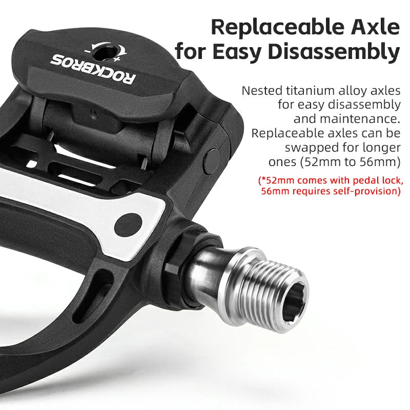 Carbon Fiber SPD Clipless Pedals for Road Bikes 9/16''