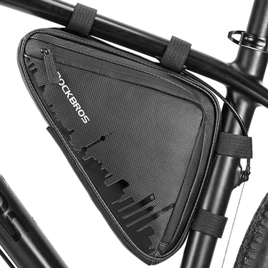 ROCKBROS Bike Triangle Frame Bag, with Two Side Pockets, 1.5L - ROCKBROS