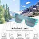 ROCKBROS Polarized Fit Over Glasses Sunglasses UV400 Wrap Around for Men Women - ROCKBROS
