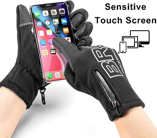 ROCKBROS Winter Cycling Gloves Water Resistant Touch Screen Gloves