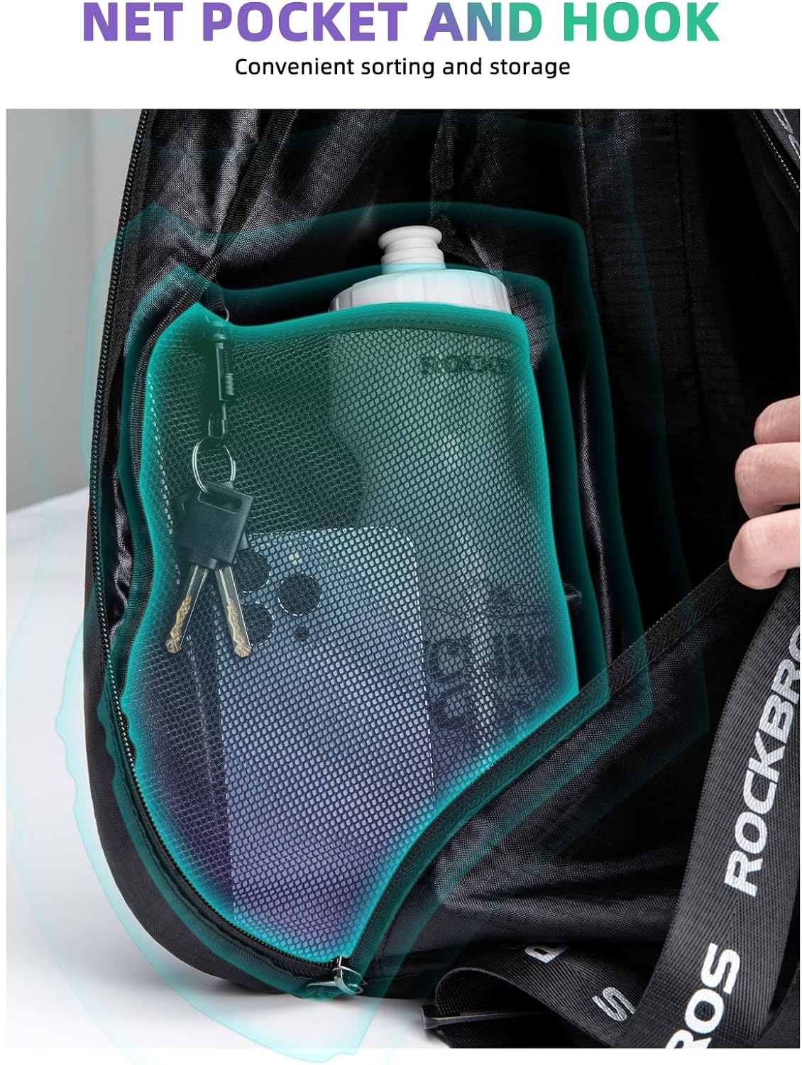 ROCKBROS Waterproof Motorcycle Helmet Backpack 7L Lightweight Storage Bag - ROCKBROS