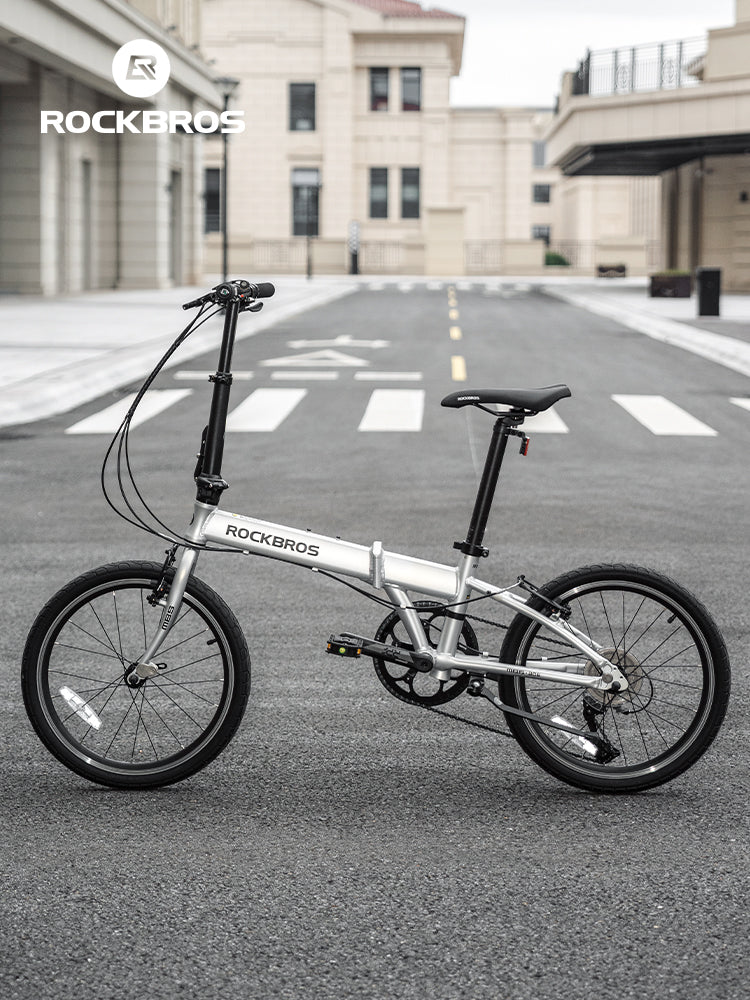 ROCKBROS 20" Folding Bicycle with Shimano 8-speed Aluminium Alloy Frame V Brake