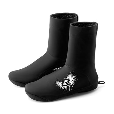 ROCKBROS Winter Cycling Shoe Covers, Thermal Windproof, Water-Resistant Overshoes