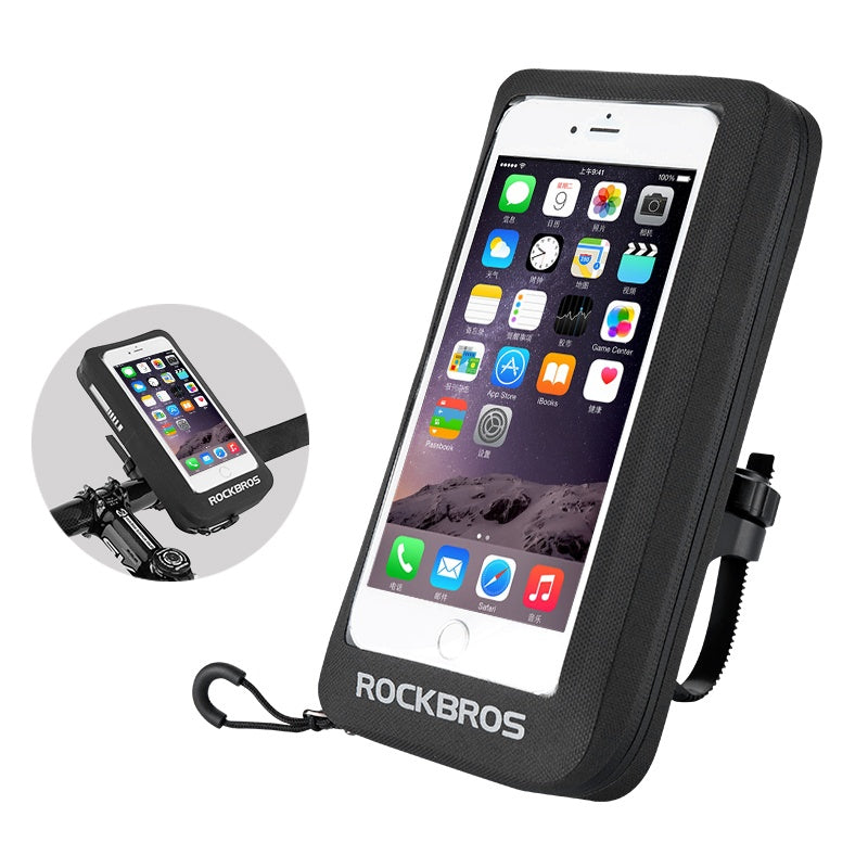 Waterproof Handlebar Phone Mount Bag – Fits Phones up to 6 Inches
