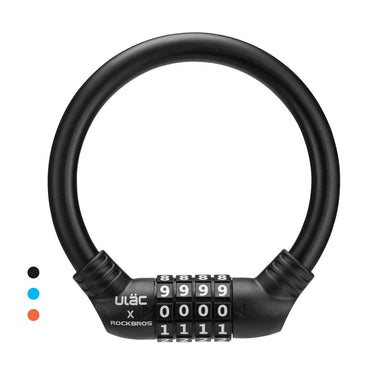 ROCKBROS Lightweight Bike Lock Cable 12MM Anti-Theft Combination Lock