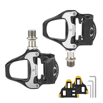 ROCKBROS Lightweight Clipless Pedals with Cleats Compatible with SPD-SL