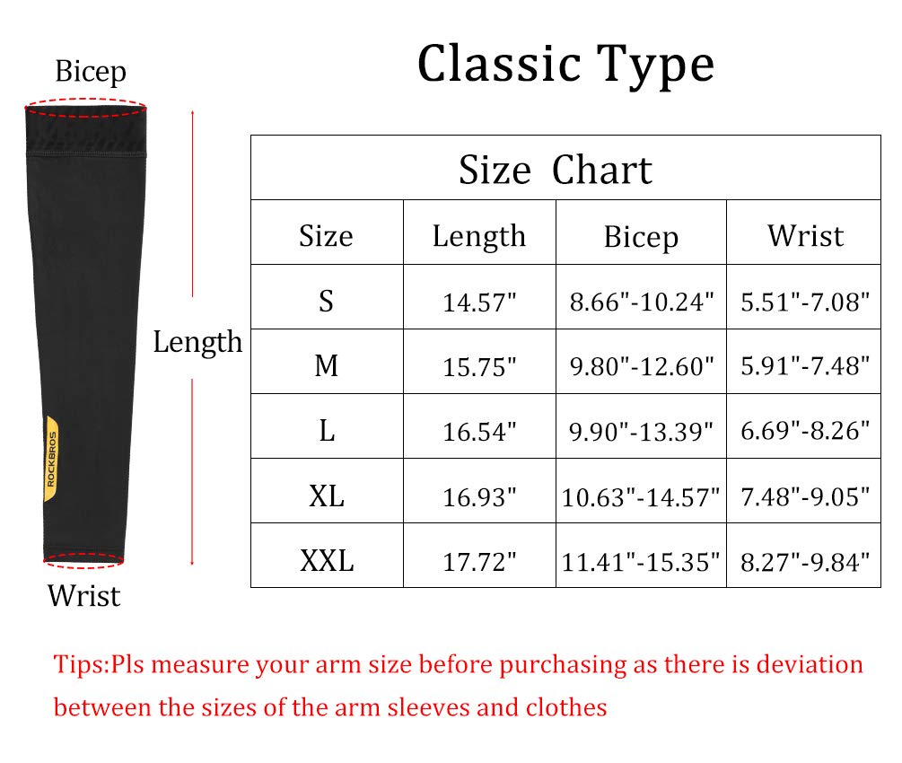 ROCKBROS Sun Protection Arm Sleeves Cooling for Running Golf Fishing Cycling - ROCKBROS