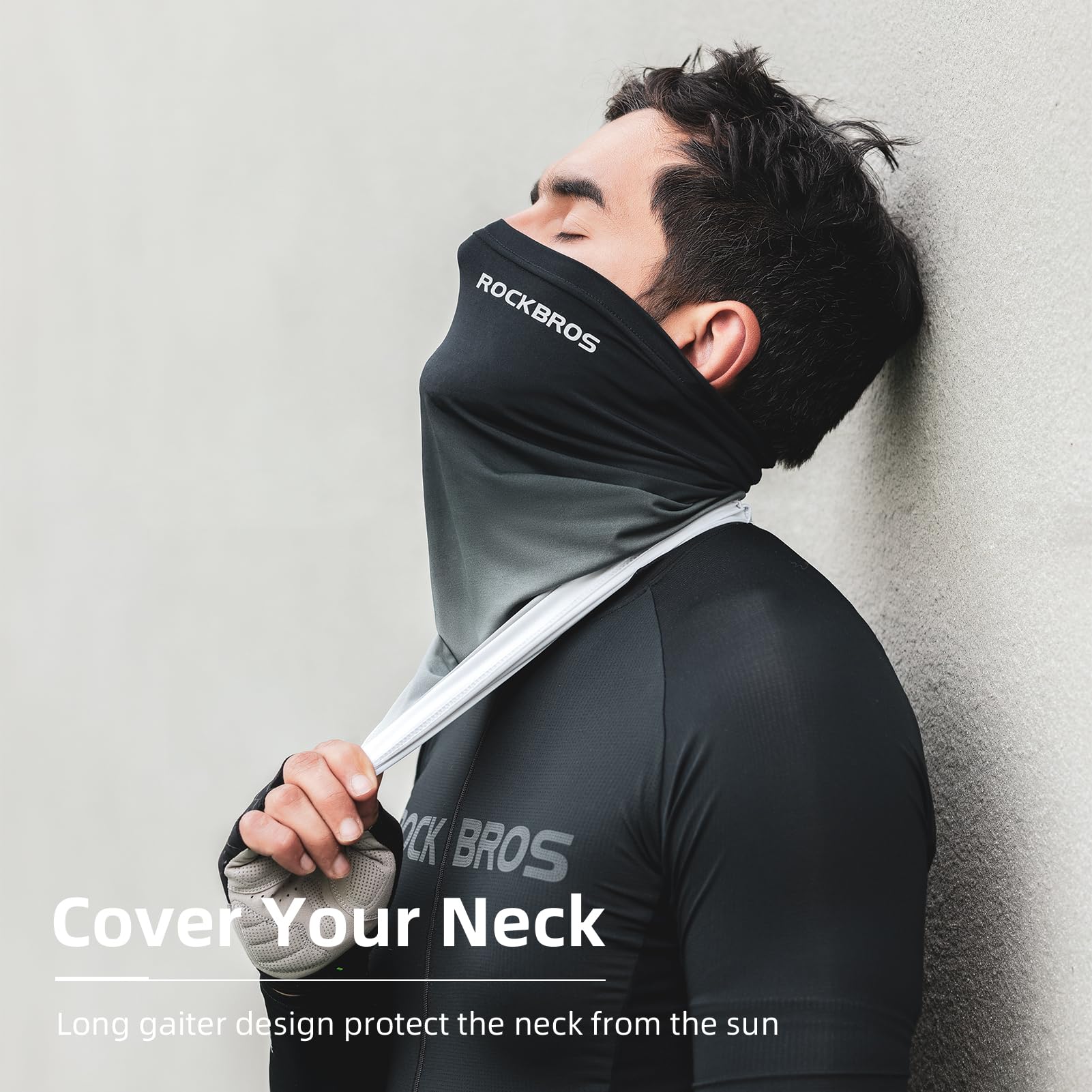 ROCKBROS Cooling Neck Gaiter Face Mask Fishing Scarf Face Cover for Men Women - ROCKBROS