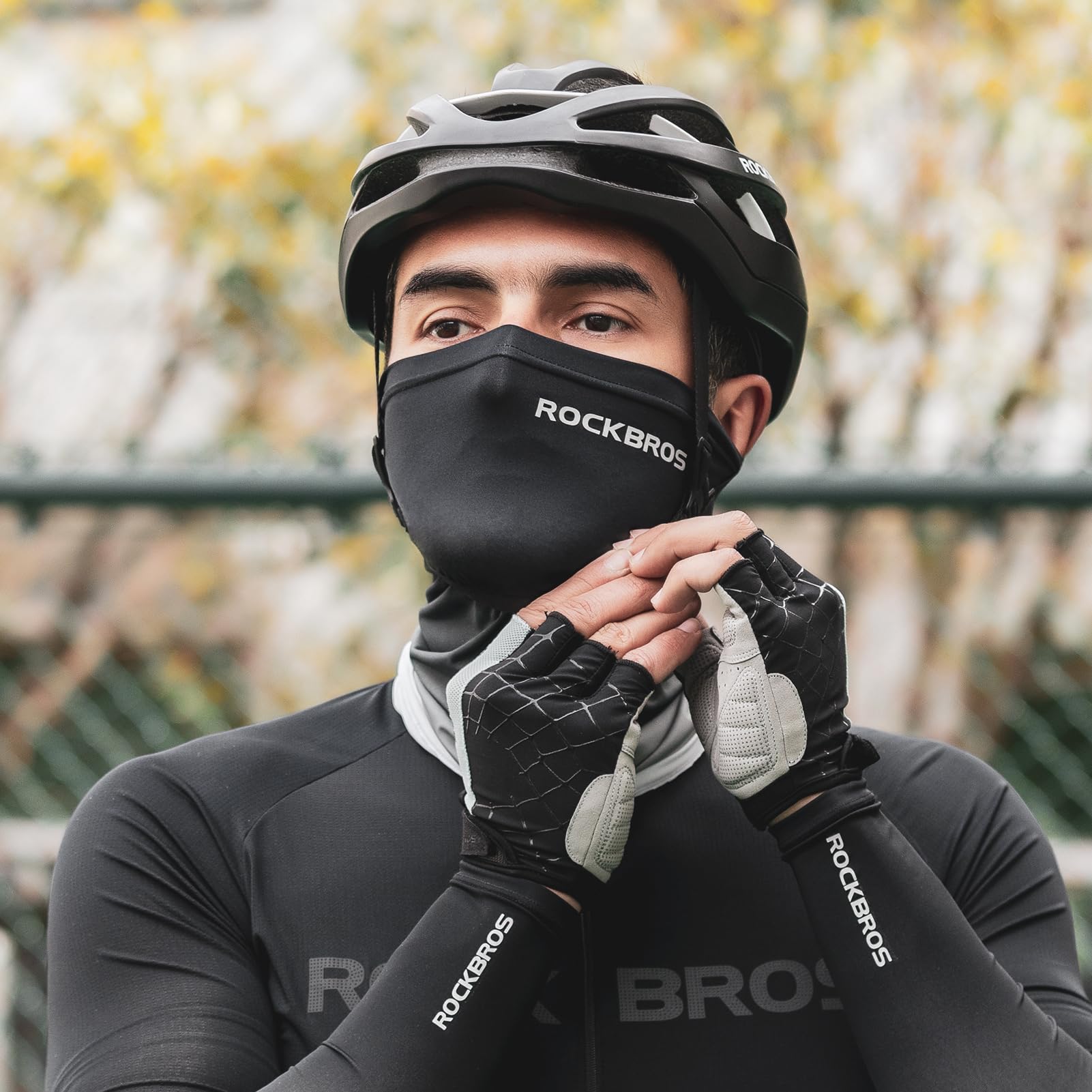 ROCKBROS Cooling Neck Gaiter Face Mask Fishing Scarf Face Cover for Men Women - ROCKBROS