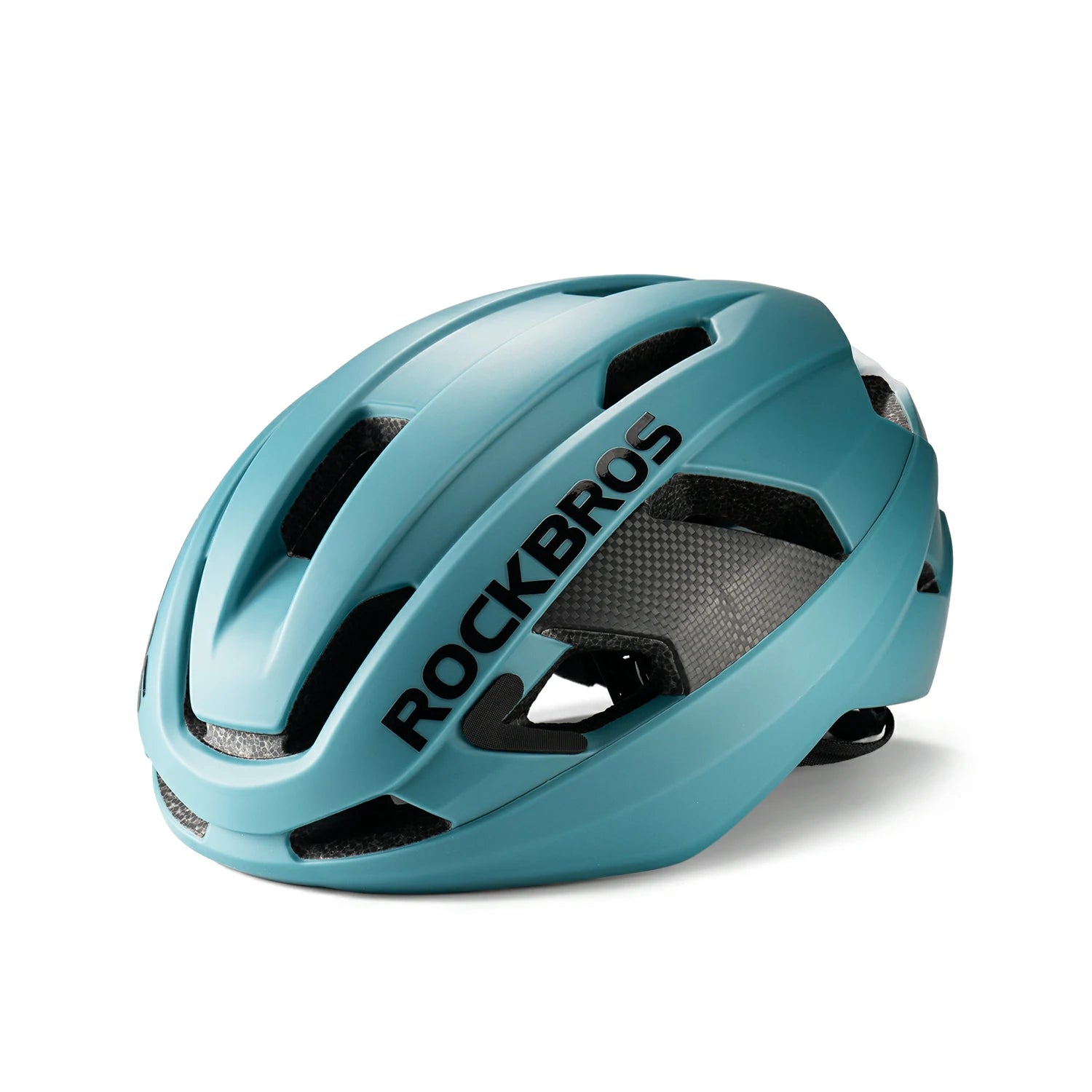 carbon-fiber-cycling-helmet-antibacterial-lining-ventilated-adjustable-fit-3d-grid-safety-protection#color_light blue