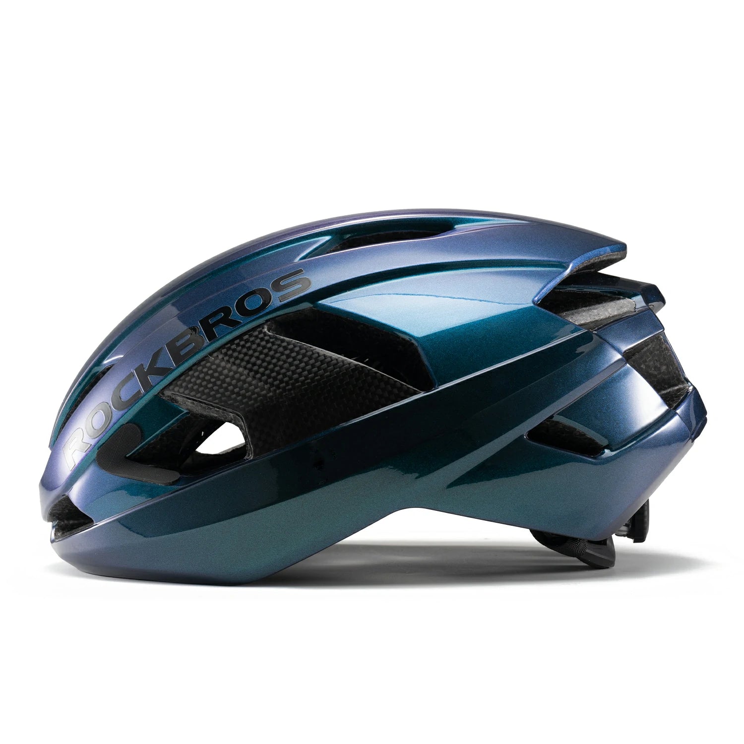 carbon-fiber-cycling-helmet-antibacterial-lining-ventilated-adjustable-fit-3d-grid-safety-protection#color_dark blue
