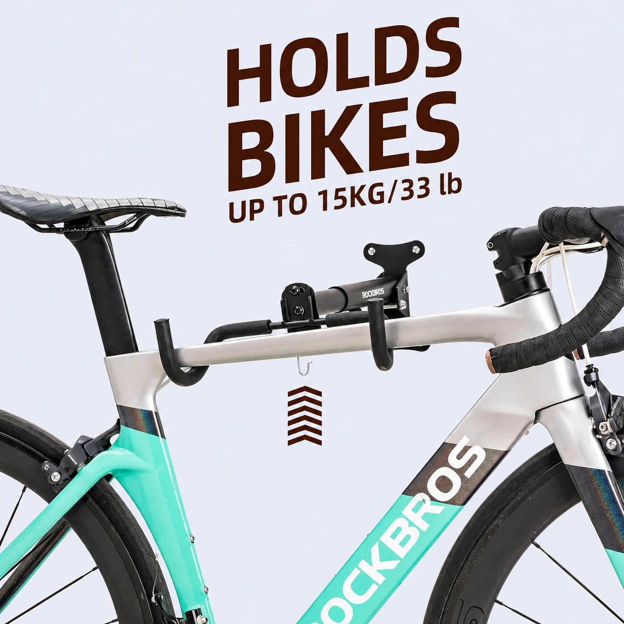 Soporte de pared ROCKBROS para bicicletas, capacidad 15 kg