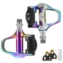 ROCKBROS Lightweight Clipless Pedals with Cleats Compatible with SPD-SL - ROCKBROS