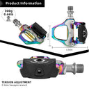 ROCKBROS Lightweight Clipless Pedals with Cleats Compatible with SPD-SL - ROCKBROS