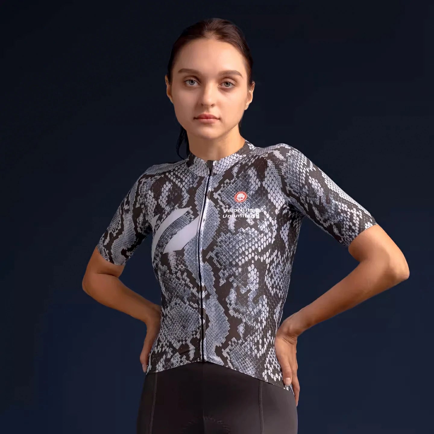 VeloNuts Women‘s Cycling Jersey Dragon-Blanc