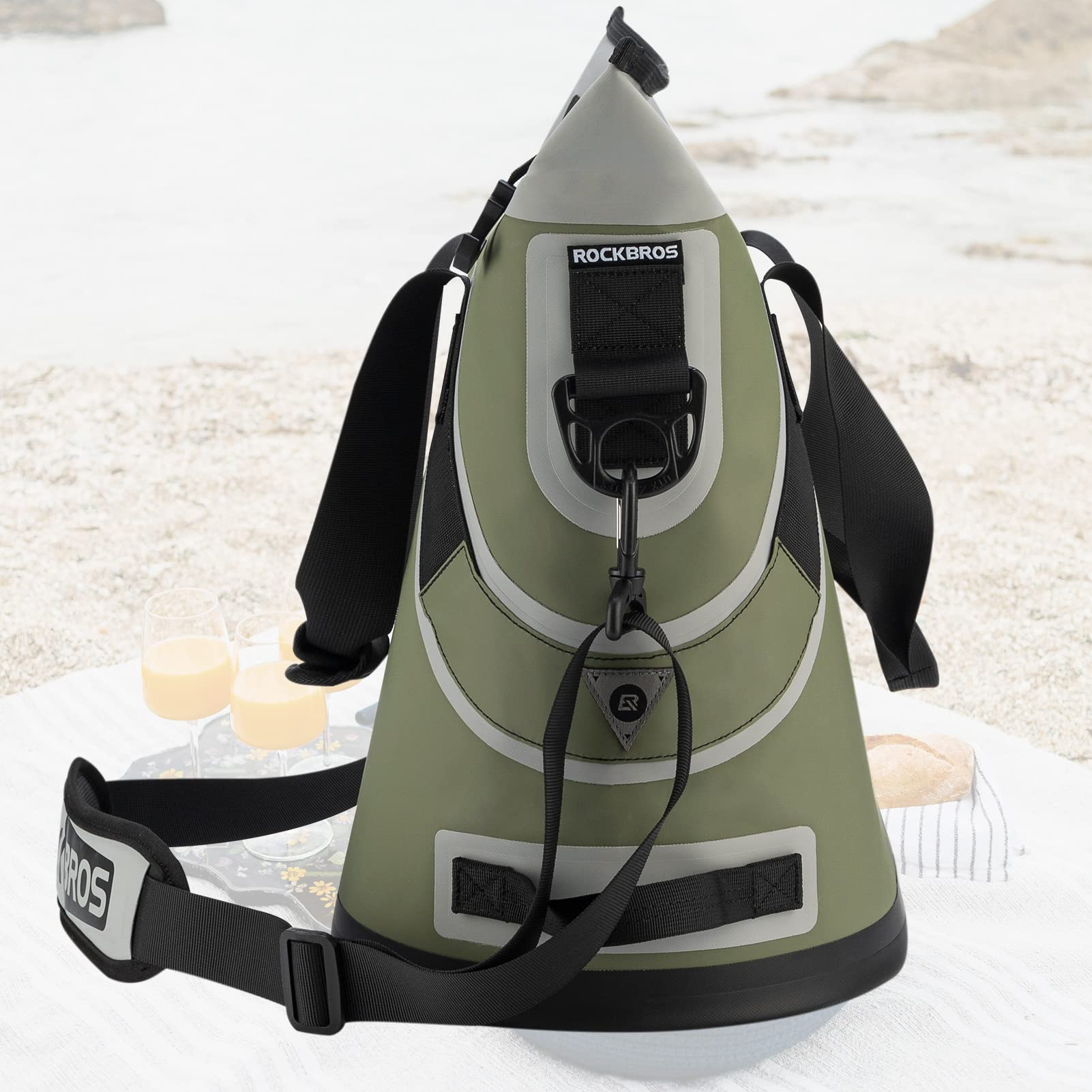 ROCKBROS Soft Cooler Insulated Leak Proof Cooler Bag Portable 36 Can - ROCKBROS