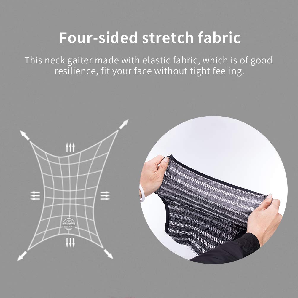 ROCKBROS Cooling Neck Gaiter with Ear Loops Bandana Face Scarf Mask for Men Women - ROCKBROS