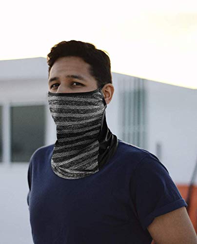 ROCKBROS Cooling Neck Gaiter with Ear Loops Bandana Face Scarf Mask for Men Women - ROCKBROS