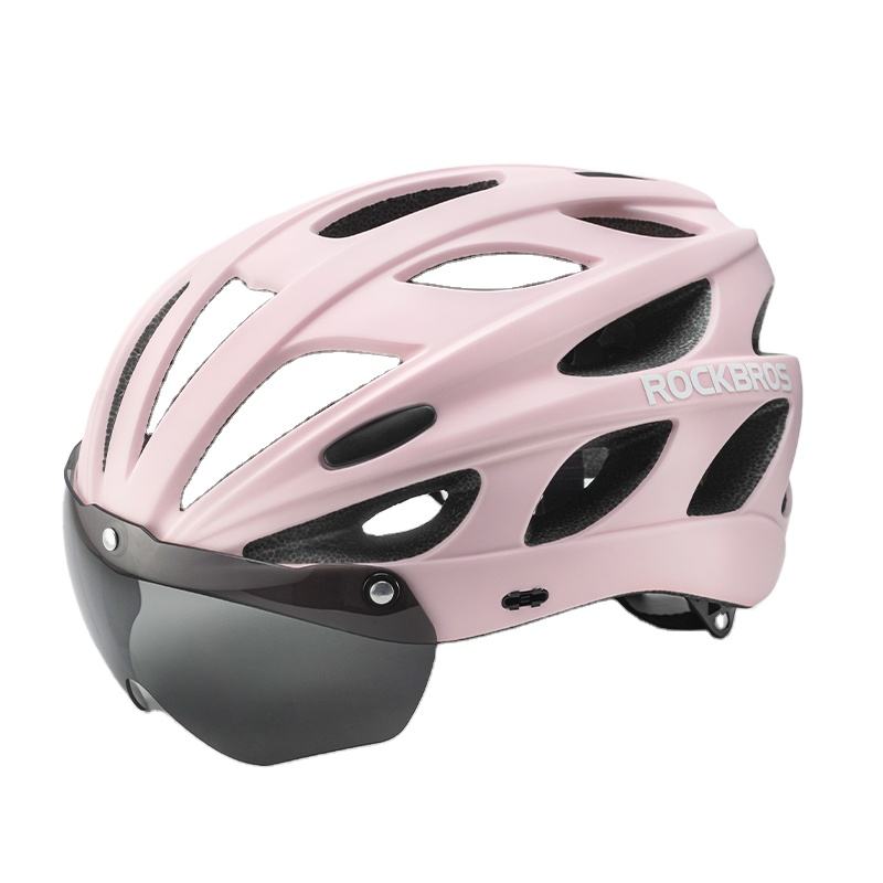 ROCKBROS Lightweight Cycling Helmet with Removable Goggles  Sun Visor