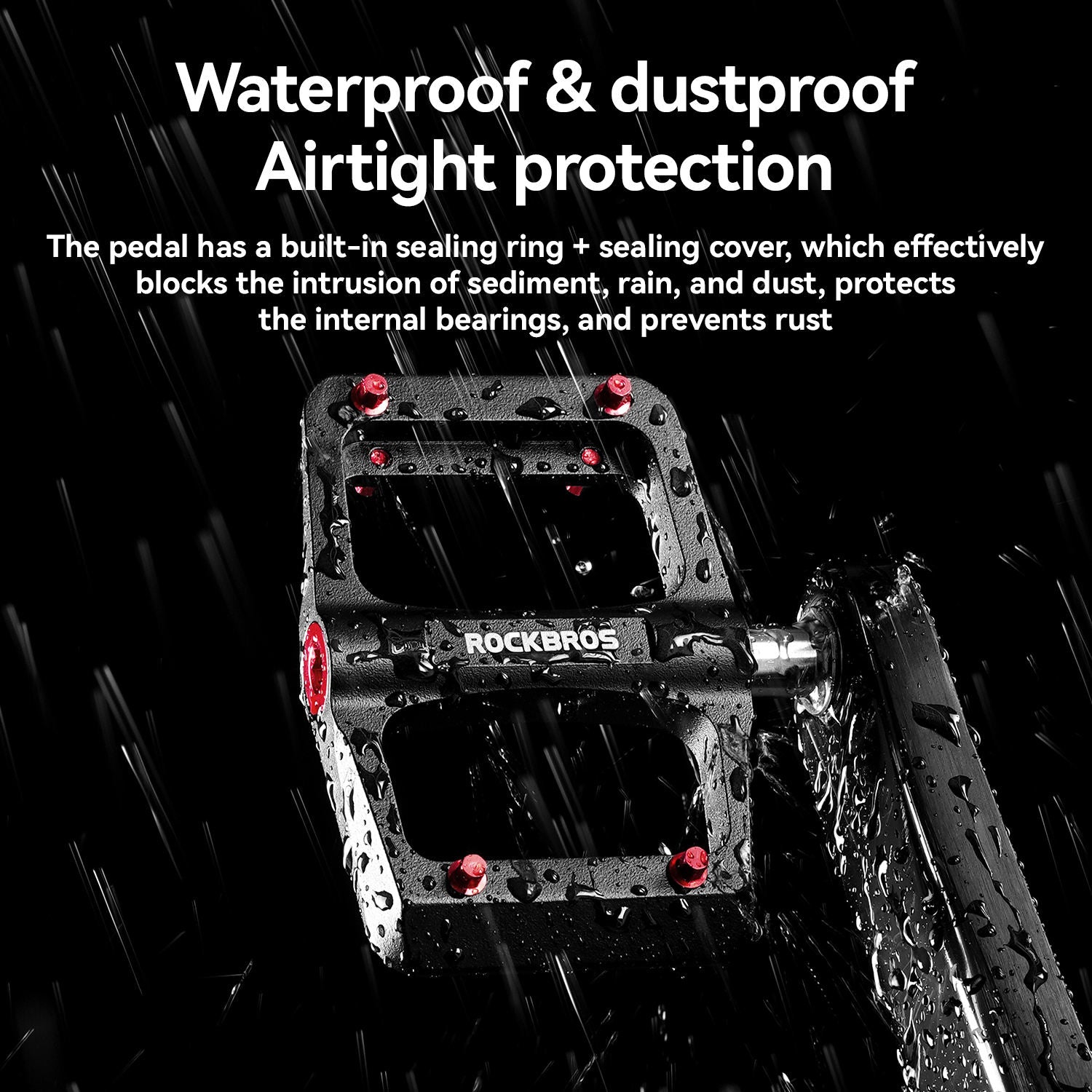 Bike Pedals Titanium Axle Magnesium Alloy 3-Bearing