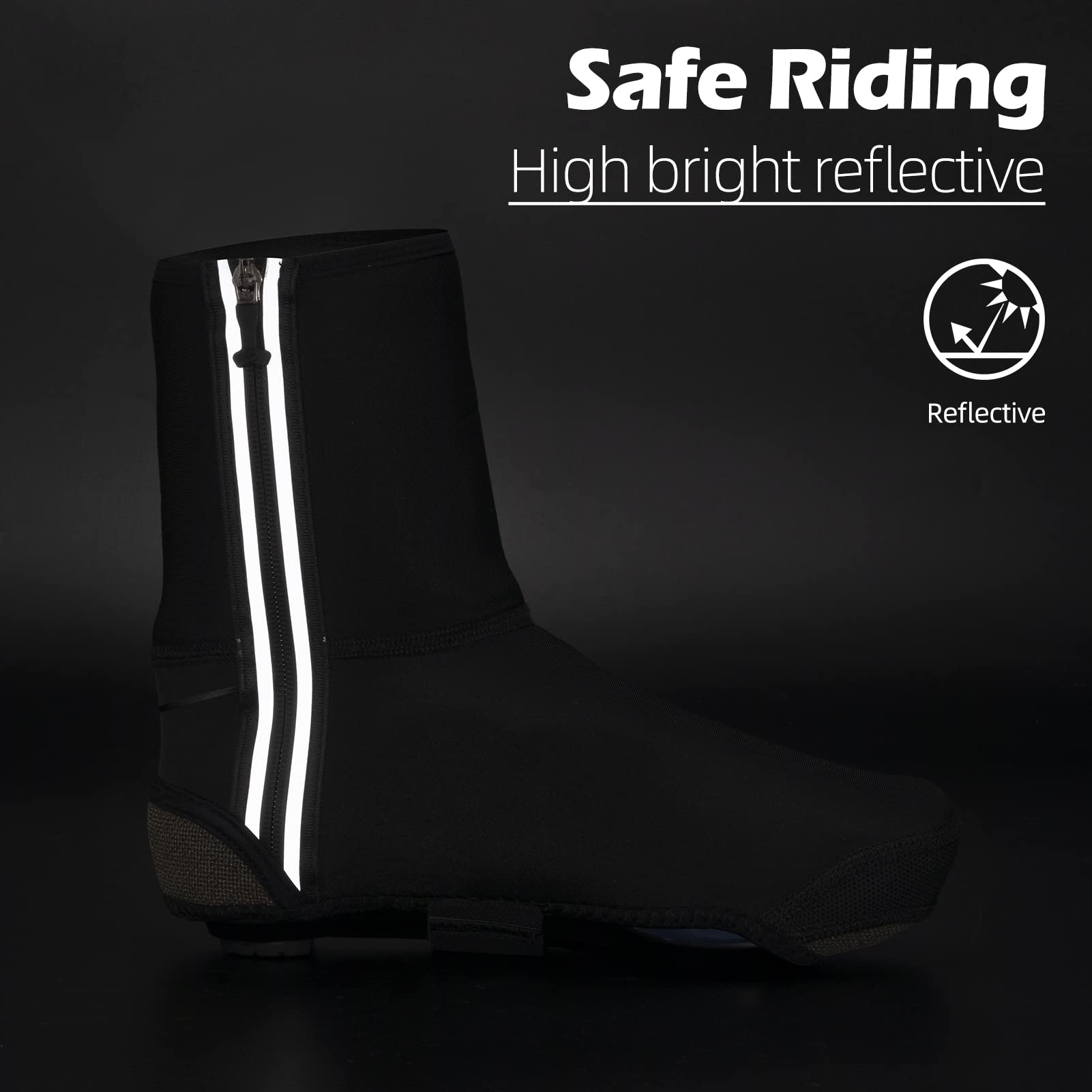 ROCKBROS Winter Windproof Thermal Cycling Shoe Covers - ROCKBROS