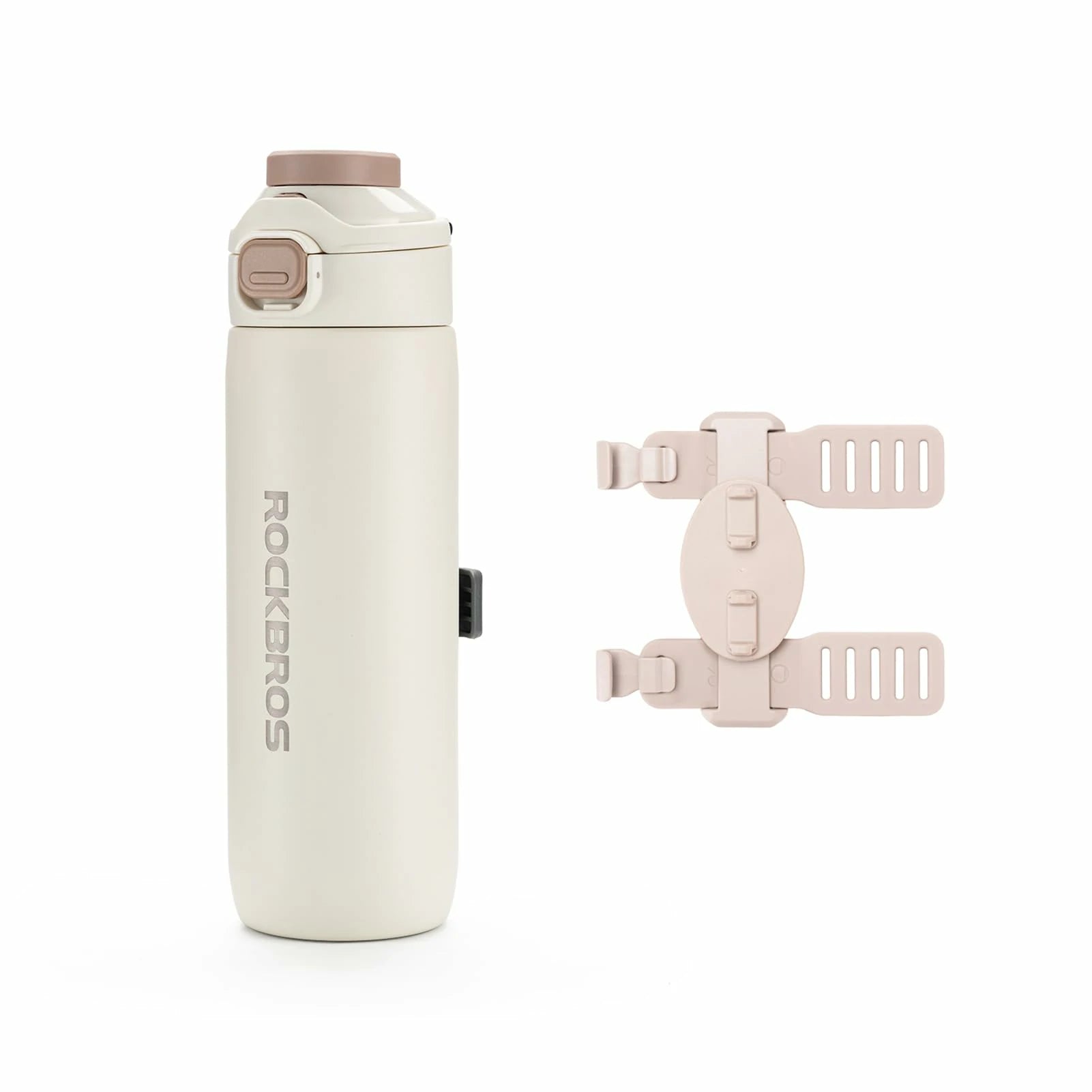 Bike Water Bottle 2-in-1 Magnetic Mount Insulated Stainless Steel 18.6oz
