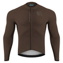ROAD TO SKY Men's Cycling Long Sleeve Jersey ¢ò Dark Brown