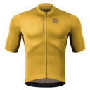 ROAD TO SKY Men's Cycling Short-Sleeved Jersey ¢ò Yellow-Brown