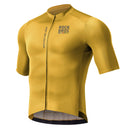 ROAD TO SKY Men's Cycling Short-Sleeved Jersey ¢ò Yellow-Brown
