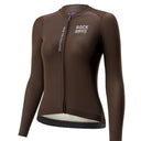 ROAD TO SKY Women's Cycling Long-Sleeved Jersey ¢ò Dark Brown