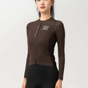 ROAD TO SKY Women's Cycling Long-Sleeved Jersey ¢ò Dark Brown