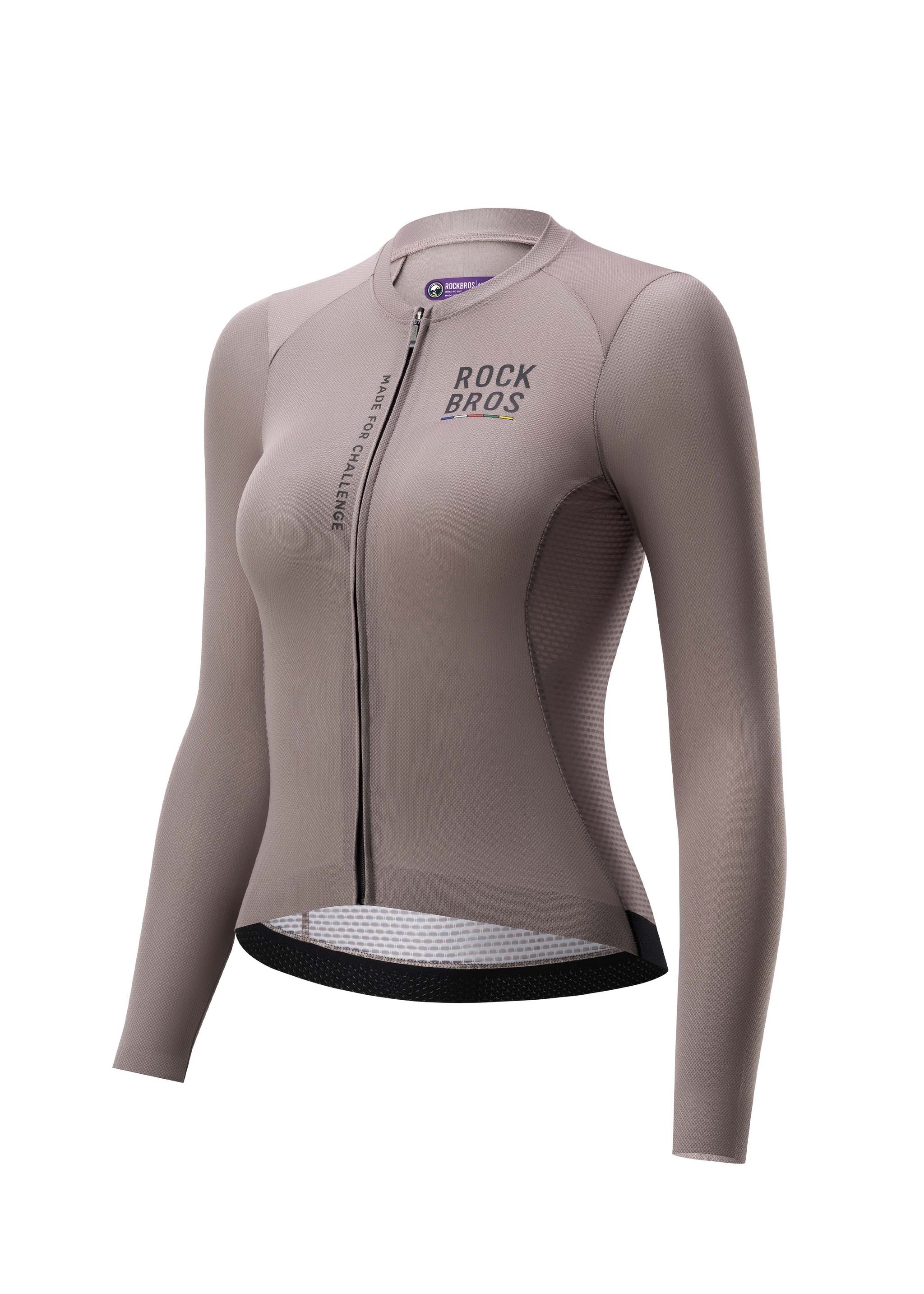 ROAD TO SKY Women's Cycling Long-Sleeved Jersey ¢ò Grey