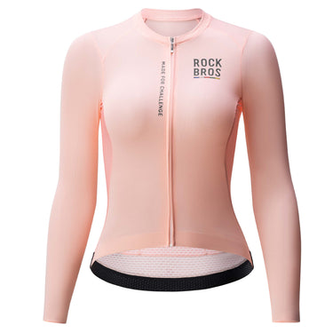 ROAD TO SKY Women's Cycling Long-Sleeved Jersey ¢ò Pink Orange