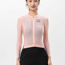 ROAD TO SKY Women's Cycling Long-Sleeved Jersey ¢ò Pink Orange