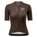 ROAD TO SKY Women's Cycling Short-Sleeved Jersey ¢ò Dark Brown