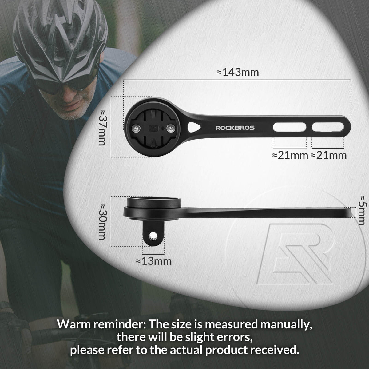 ROCKBROS Bicycle Computer Mount Compatible with Sport Camera Adapter