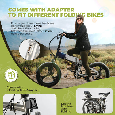 ROCKBROS Front Hanger Bag 1.8L – The Ultimate Storage Upgrade for Your Folding Bike!​