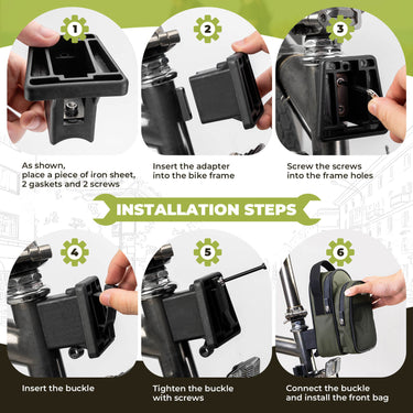ROCKBROS Front Hanger Bag 1.8L – The Ultimate Storage Upgrade for Your Folding Bike!​