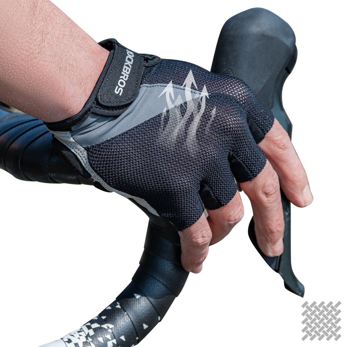 ROCKBROS Half-Finger Gel Padded Cycling Gloves Summer, L ROCKBROS Half-Finger Gel Padded Cycling Gloves Summer, L
