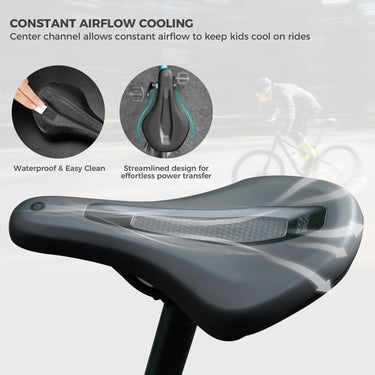 ROCKBROS Kids Bike Saddle – Comfort & Safety for Young Riders!​