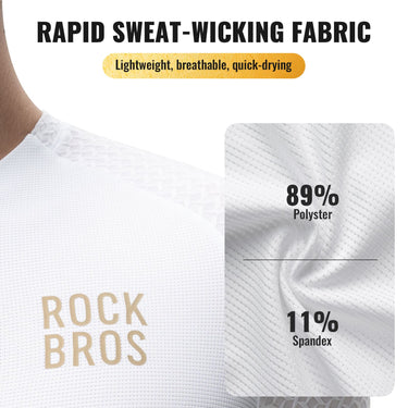 ROCKBROS Men’s Cycling Jersey – Diamond Pattern | Ride Hard, Stay Stylish! 