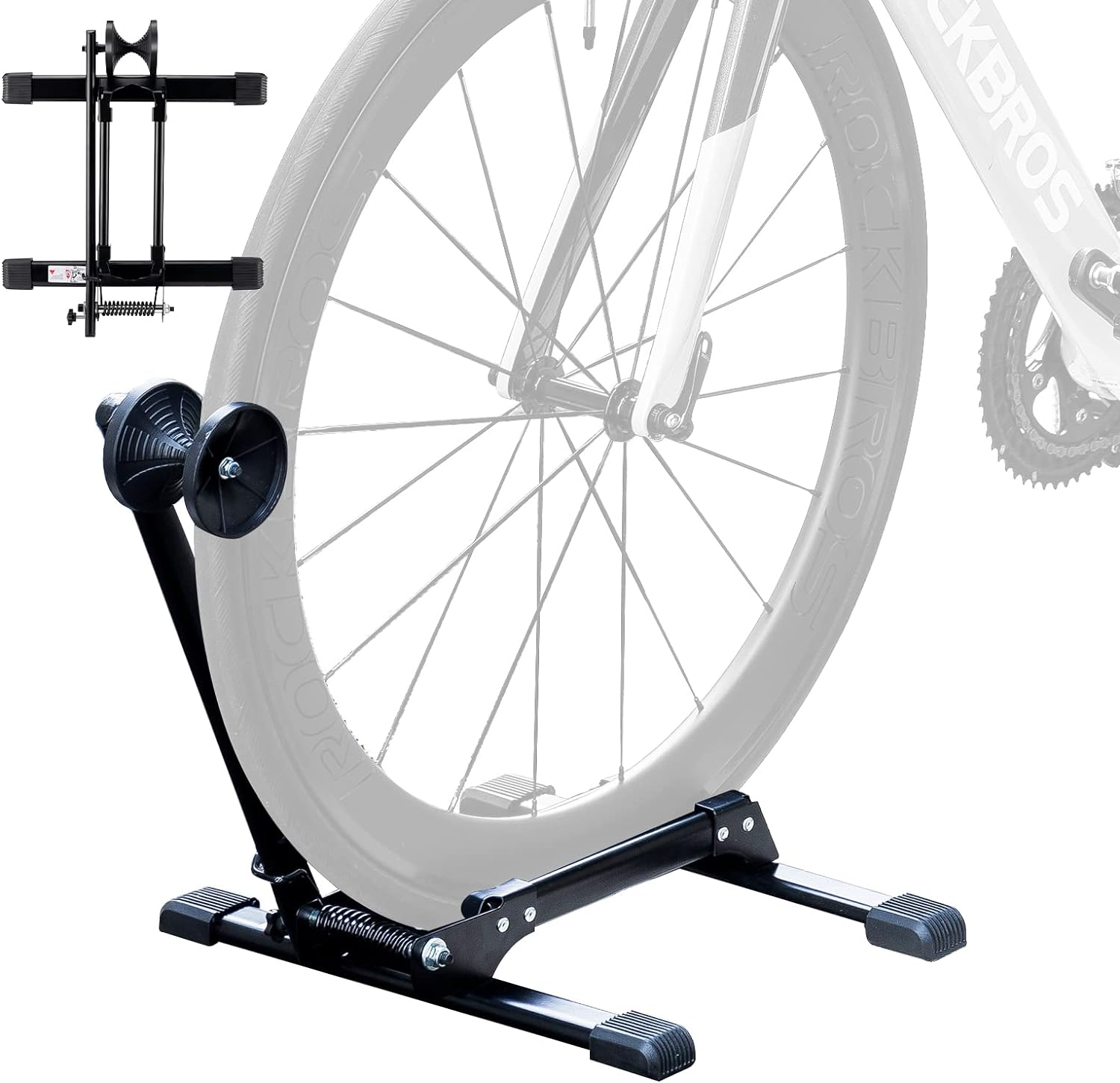 Foldable Carbon Steel Floor Bike Stand 20" 29" Wheels