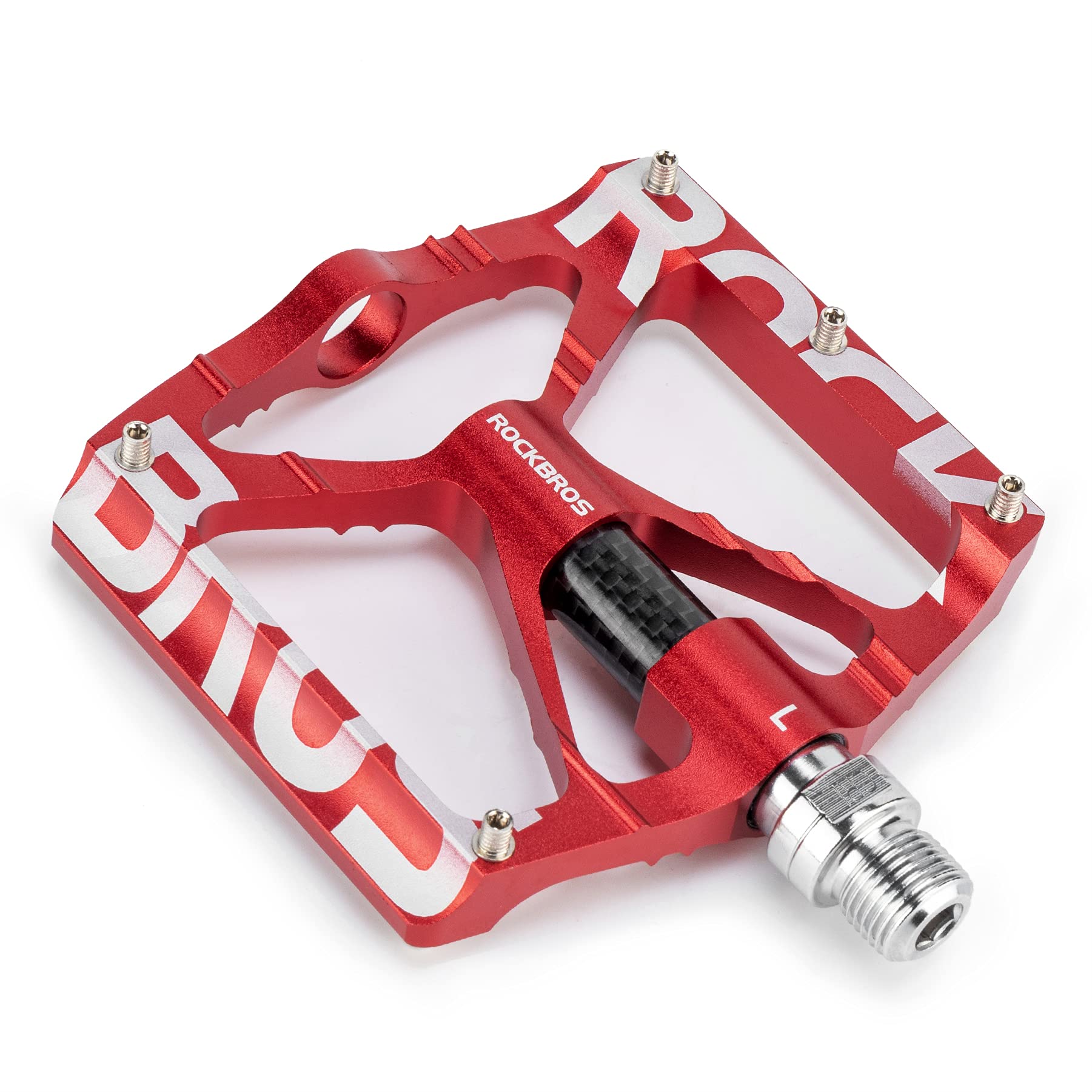 ROCKBROS Mountain Bike Pedals MTB BMX  Pedals CNC Non-Slip Lightweight Aluminum Alloy Bicycle Pedals 9/16" - ROCKBROS