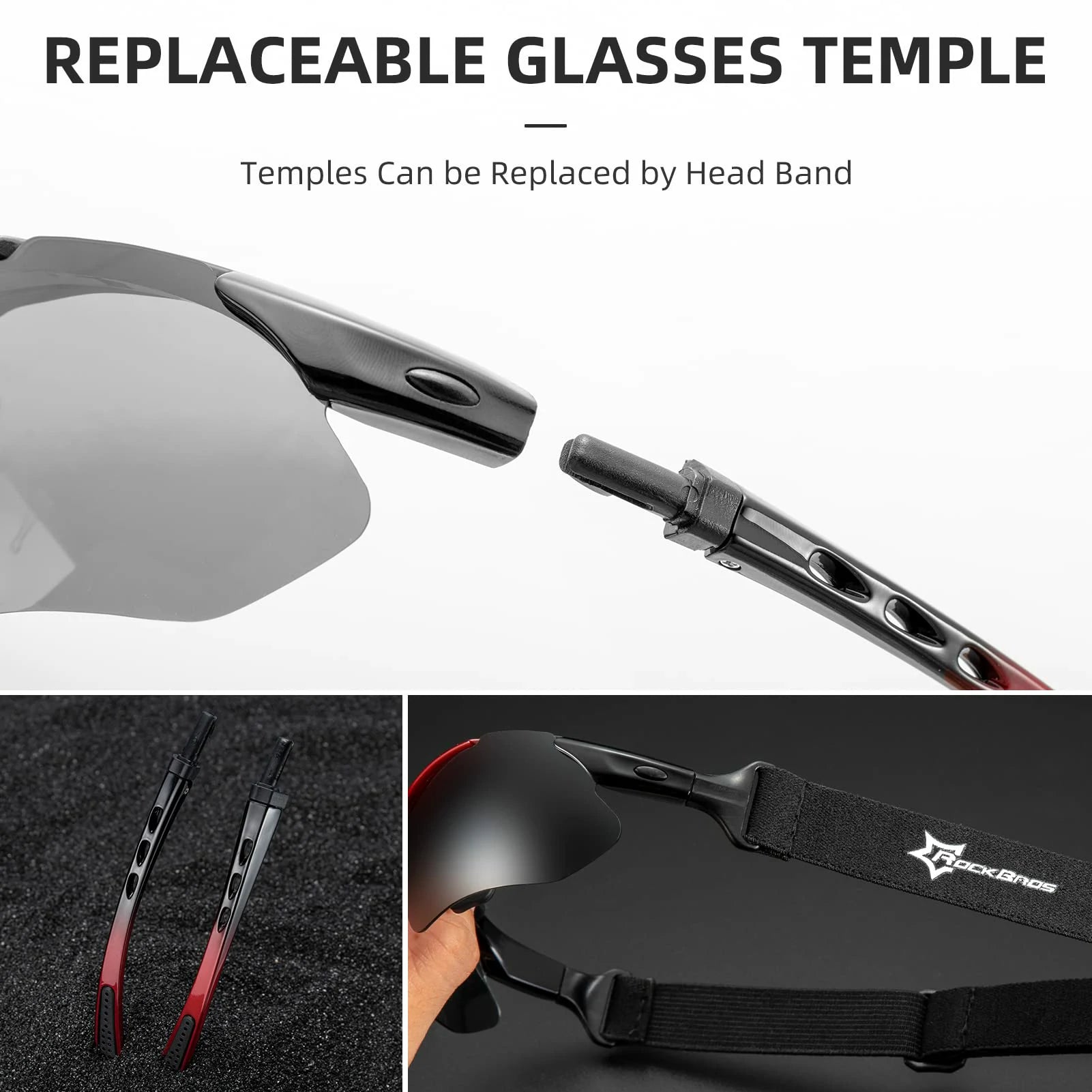 ROCKBROS Polarized Sports Sunglasses UV Protection Cycling Glasses
