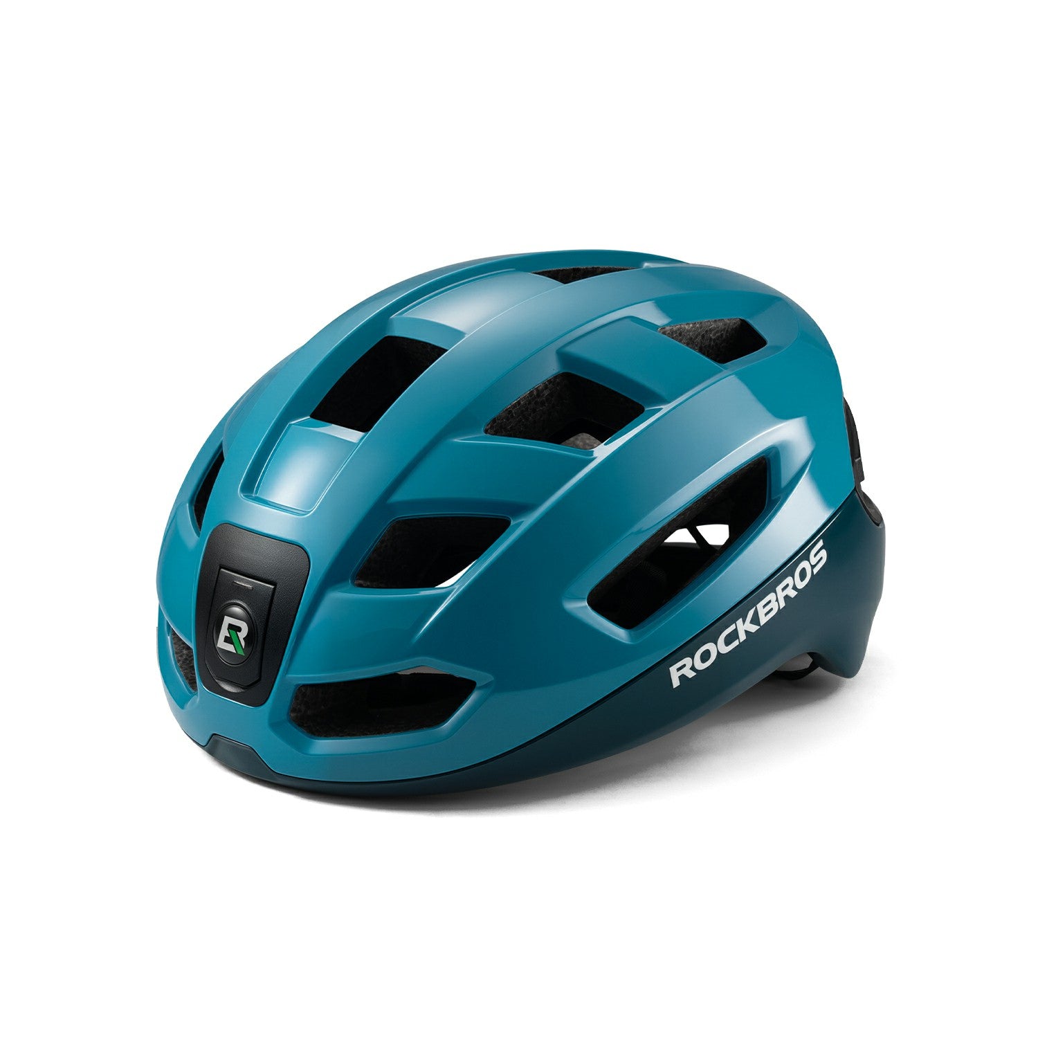 GlowGuard Riding Helmet with Bike Headlight and Tail Light Steering Remote