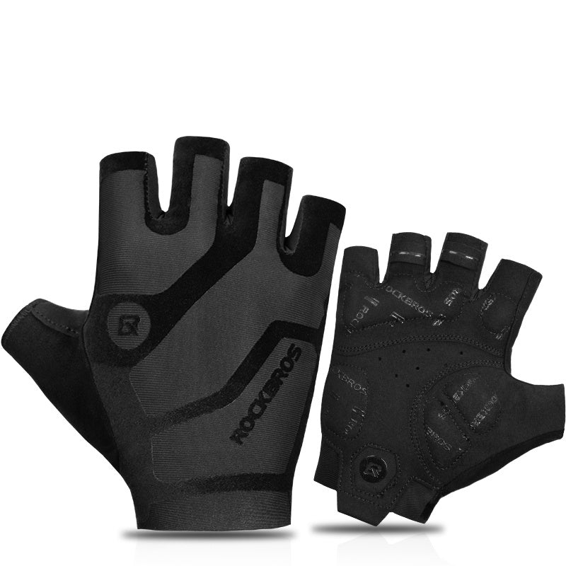 Flocked Half Finger Cycling Gloves