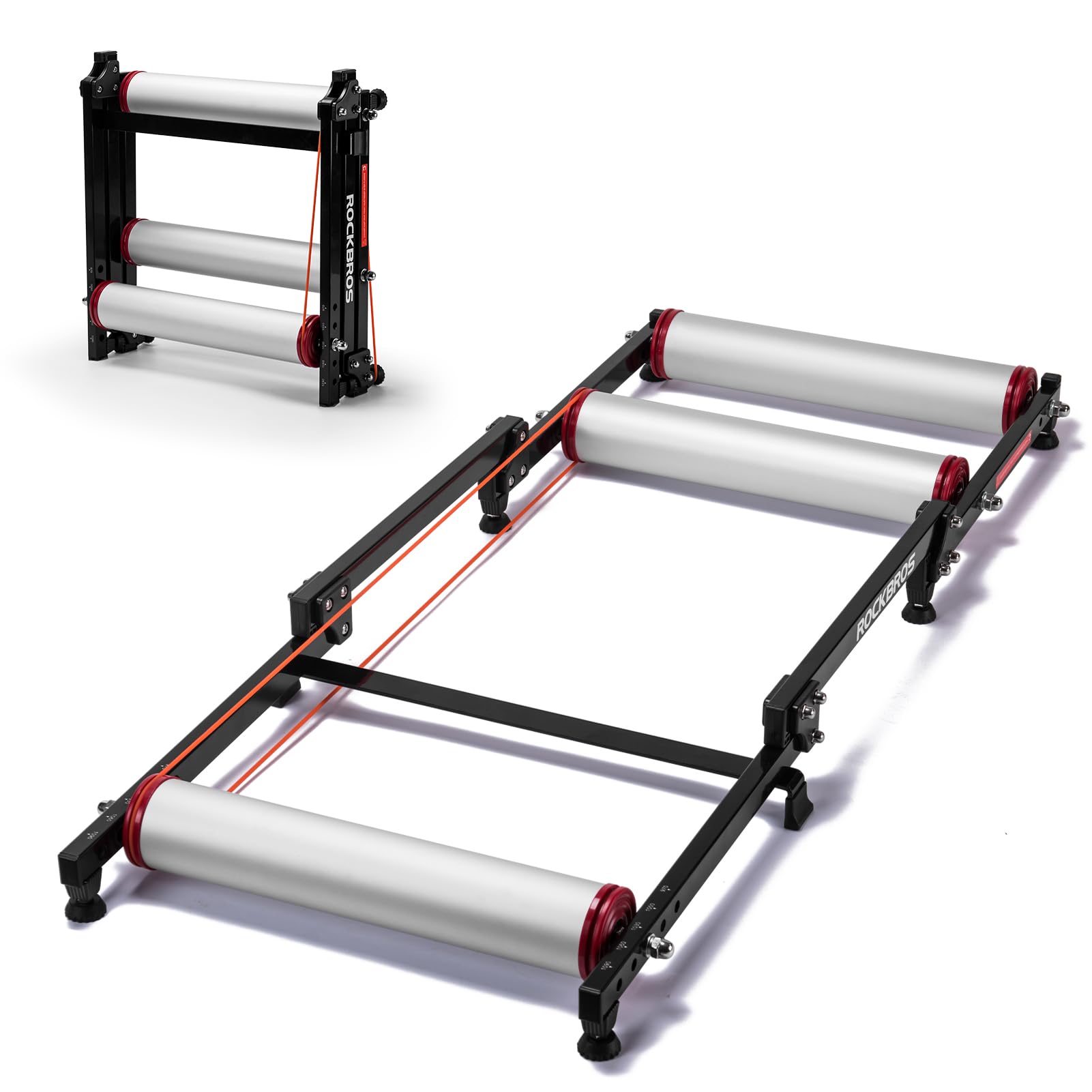ROCKBROS Bike Rollers Adjustable Bike Trainer  Stand Foldable - ROCKBROS
