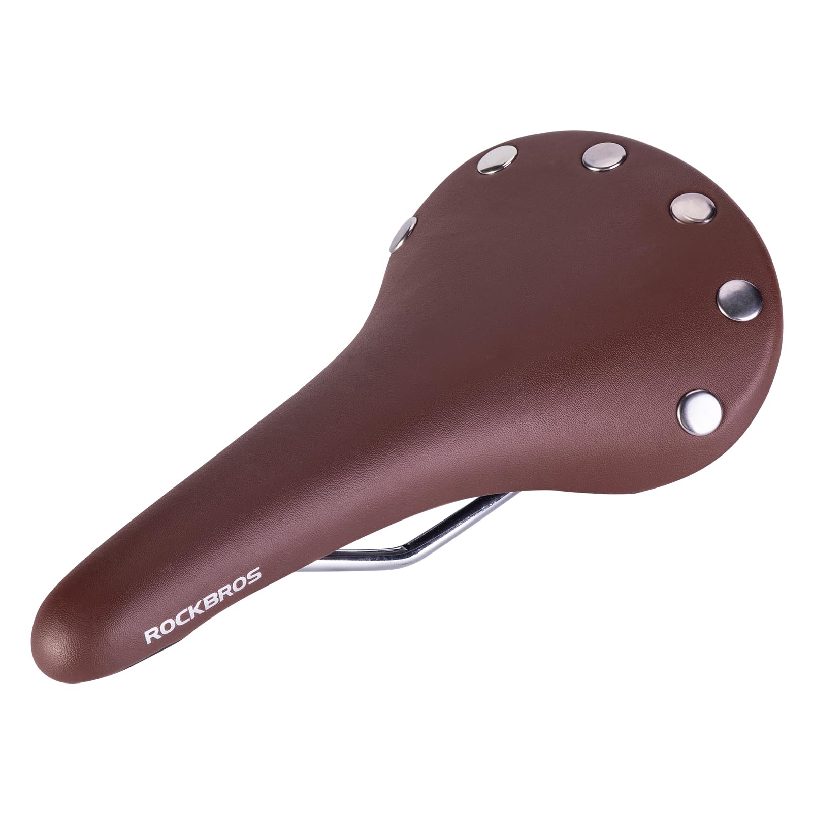ROCKBROS Vintage Bike Seat, Waterproof Saddle, Comfortable for Men Women